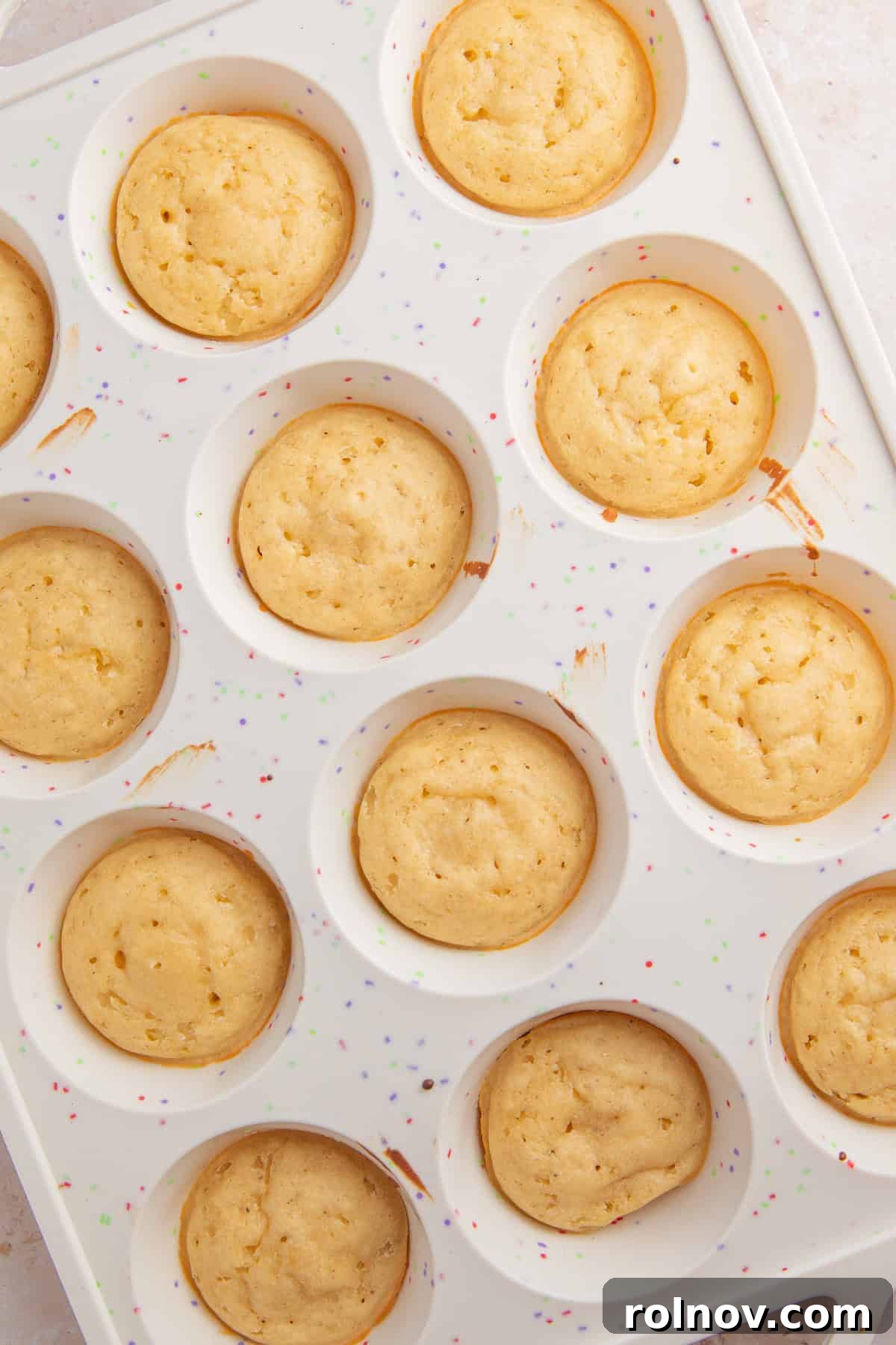 Pancake bites baked in muffin pan.